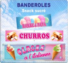 Banderoles SNACK SUCRE