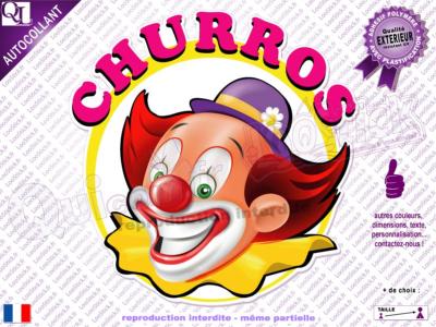 Autocollant Clown Churros