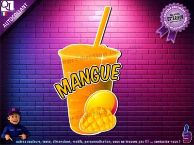 autocollant GRANITE parfum MANGUE sticker