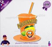 autocollant GRANITE parfum AGRUMES sticker