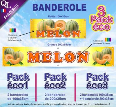 Banderole MELON Pack éco au choix
