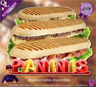 Autocollant PANINIS titre 3D sticker