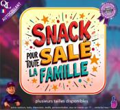 Autocollant SNACK Salé pour TOUTE LA FAMILLE ref1