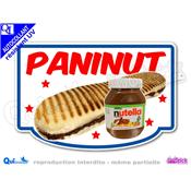 Autocollant PANINI NUTELLA cadre 5 couleurs au choix