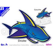 Autocollant REQUIN FUN sticker rsistant UV