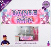 Autocollant PLV BANDEAU  BARBE à PAPA licorne