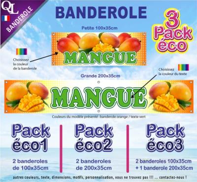 Banderole MANGUE Pack éco au choix