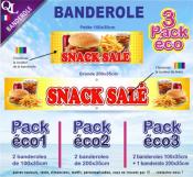 Banderole SNACK SALE Pack éco au choix