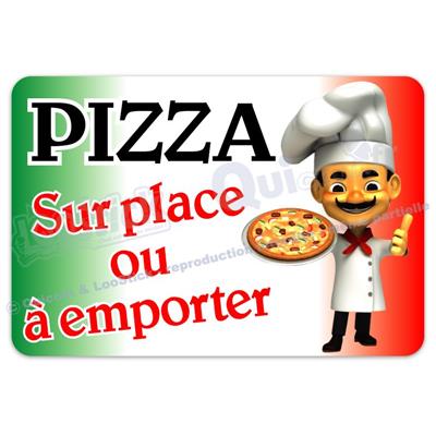 Adhésif Publicité PIZZA PIZZERIA Ref 3