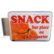 Adhésif publicité SNACK (ref1)