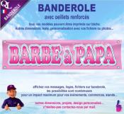 Banderole BARBE  PAPA plv stand Forain (deco4)