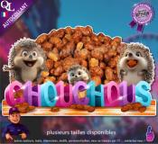 Autocollant CHOUCHOUS titre 3D hérissons sticker