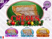 Sticker autocollant CREPES DECOR NOEL rsistant UV