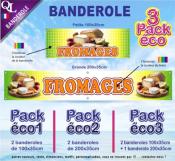 Banderole FROMAGES Pack éco au choix