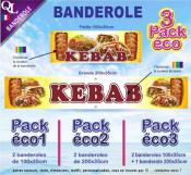 Banderole KEBAB Pack éco au choix