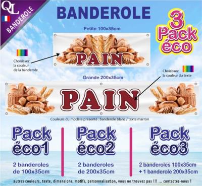 Banderole PAIN Pack éco au choix