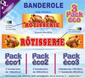 Banderole RÔTISSERIE Pack éco au choix