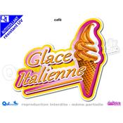 GLACE ITALIENNE TITRE autocollant