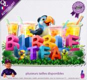 Autocollant BUBBLE TEA titre 3D toucan sticker