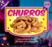 Autocollant CHURROS cadre plv forain