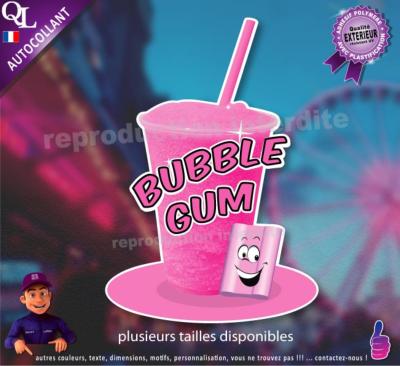 autocollant GRANITE parfum BUBBLE GUM sticker