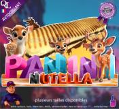 Autocollant PANINI NUTELLA titre 3D biche cerf sticker