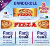 Banderole PIZZA Pack éco au choix