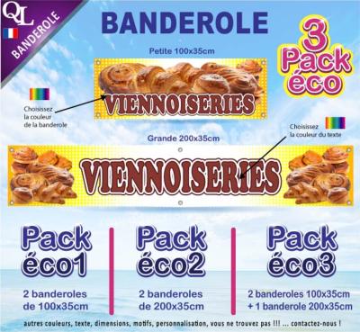 Banderole VIENNOISERIES Pack éco au choix