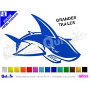 REQUIN sticker réfléchissant GRANDE TAILLE