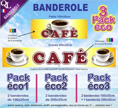 Banderole CAFE Pack éco au choix