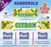 Banderole CITRON Pack éco au choix