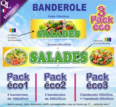 Banderole SALADES Pack éco au choix