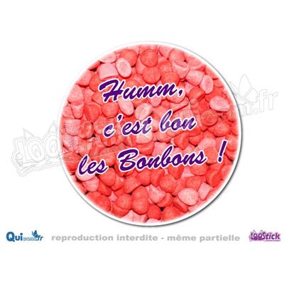 Autocollant Bonbons Fraises Tagada