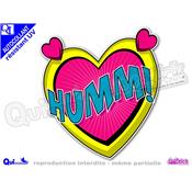 sticker Autocollant HUMM bulle comique rsistant UV