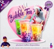 Autocollant BUBBLE TEA COEUR cacatoes 1