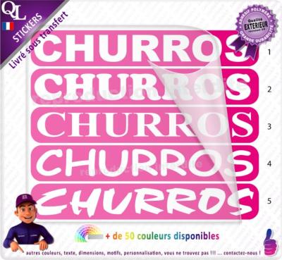 Lettrage Adhésif CHURROS bandeau
