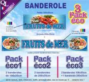 Banderole FRUITS de MER Pack éco au choix