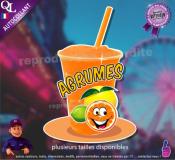 autocollant GRANITE parfum AGRUMES sticker