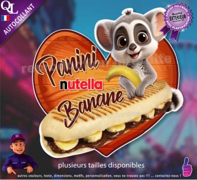 Autocollant PANINI NUTELLA BANANE maki 1