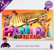 Autocollant PANINI NUTELLA titre 3D daim affiche adhésive