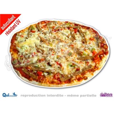 Autocollant Pizza Viande (photo)