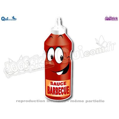 Autocollant Cartoon Sauce BARBECUE