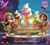 Autocollant ALOHA glace à l'italienne STICKER