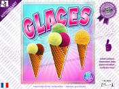 Autocollant Affiche plv GLACES boules cornet gaufre