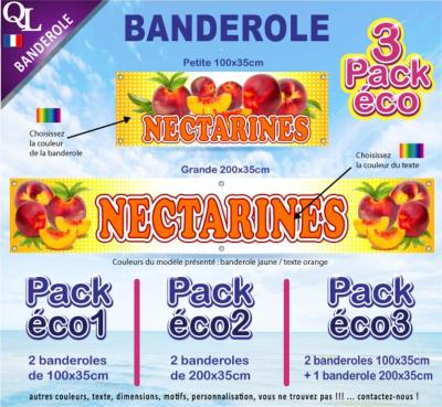 Banderole NECTARINES Pack éco au choix