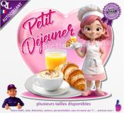 Autocollant PETIT DEJEUNER COEUR chef 2