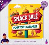 Autocollant SNACK Salé pour TOUTE LA FAMILLE ref2