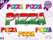 Autocollant Titre PIZZA Cartoon