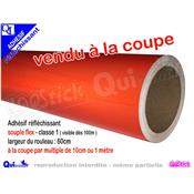 Adhésif Réfléchissant souple ORANGE vendu à la coupe