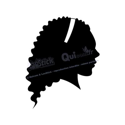 2 stickers Silhouette FEMME 20x25cm